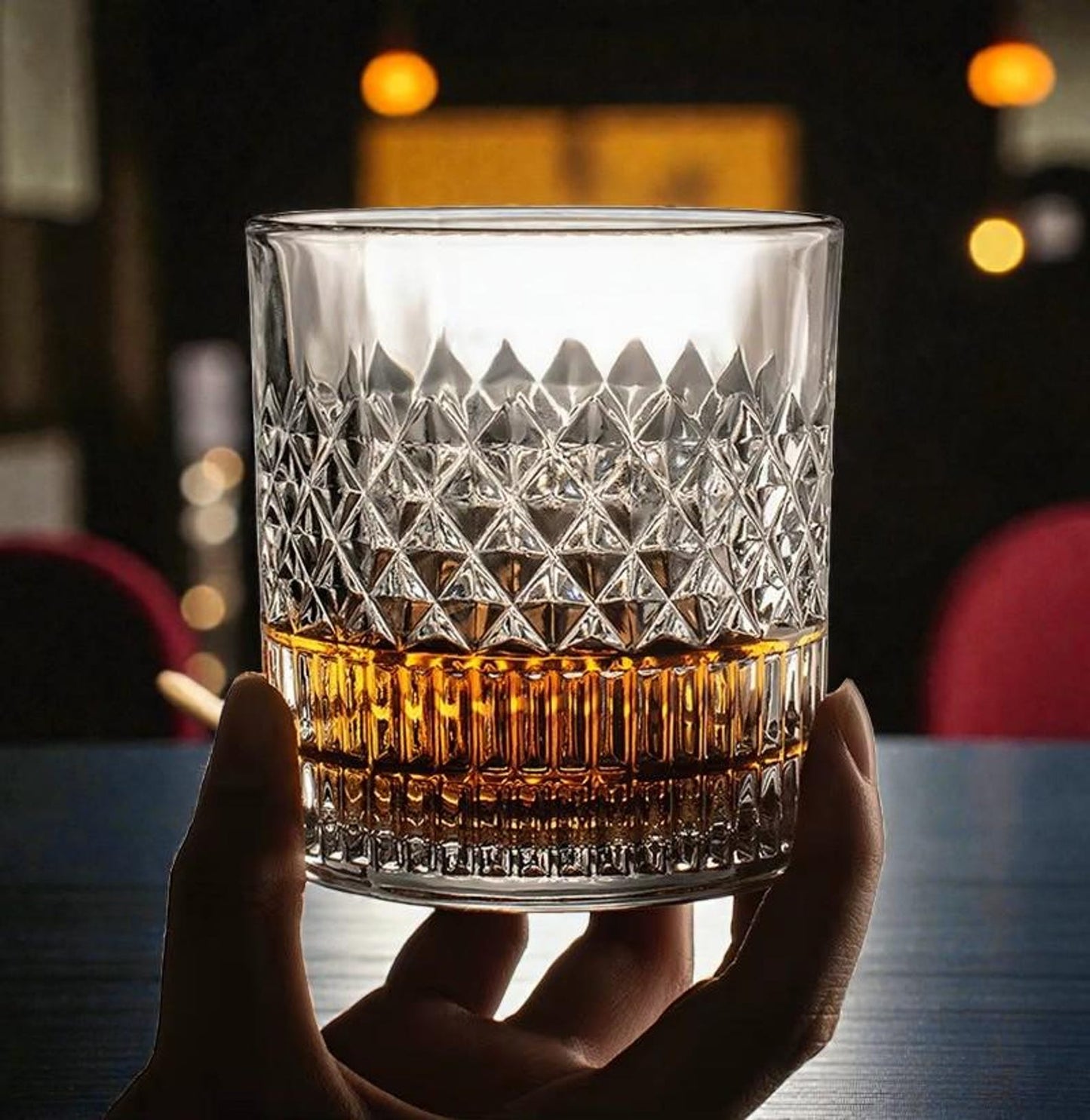 Whisky Tumbler: Old Fashioned Cocktailglas für Bourbon Scotch Hausbar
