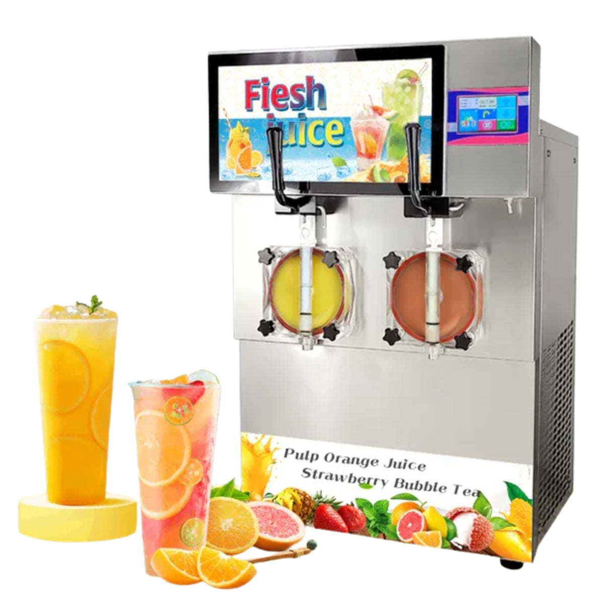 drinc Doppelbehälter Slush- und Milchshake-Maschine