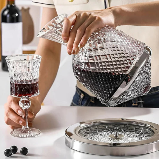 1,5 L 360° drehbarer Dekanter aus Kristallglas