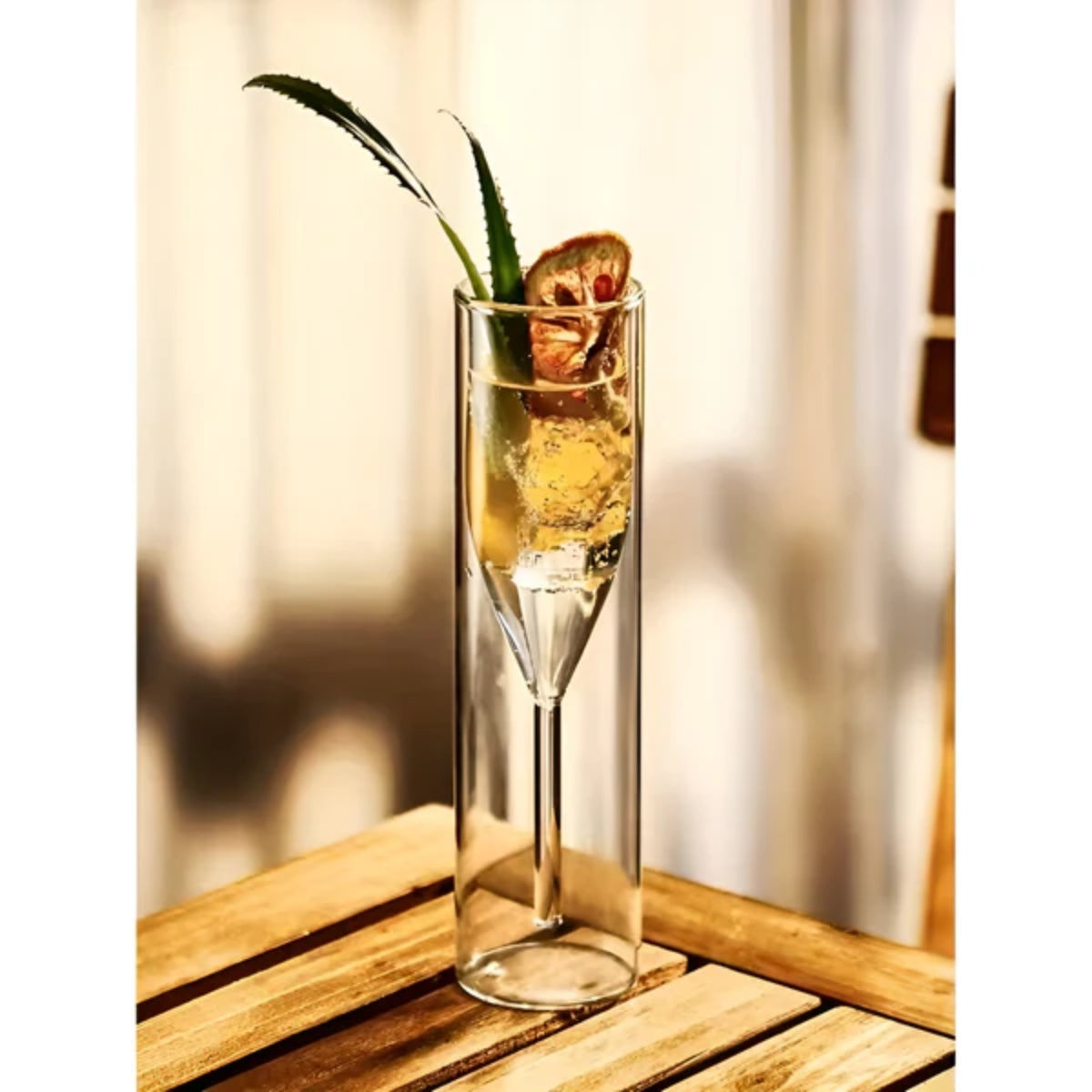 4er Set doppelwandiger, isolierter Sektgläser – Moderne, hohe, klare Gläser für Prosecco
