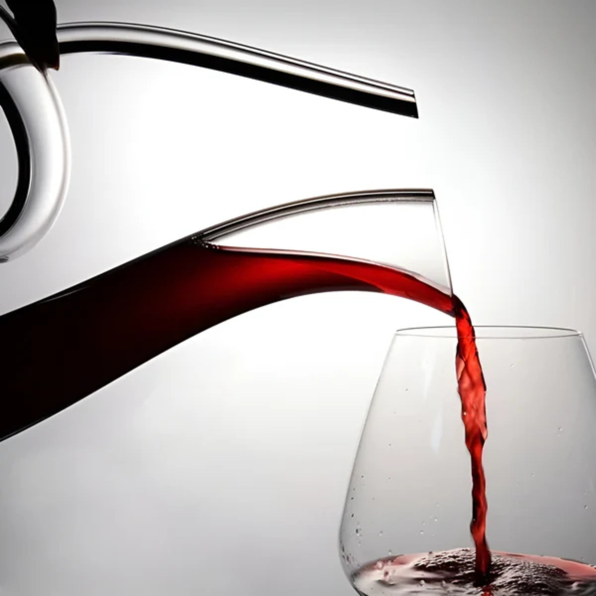 Swan Spiral Wein-Dekanter-Set - 1500ml bleifreier Kristall-Belüfter mit Rotweinglas