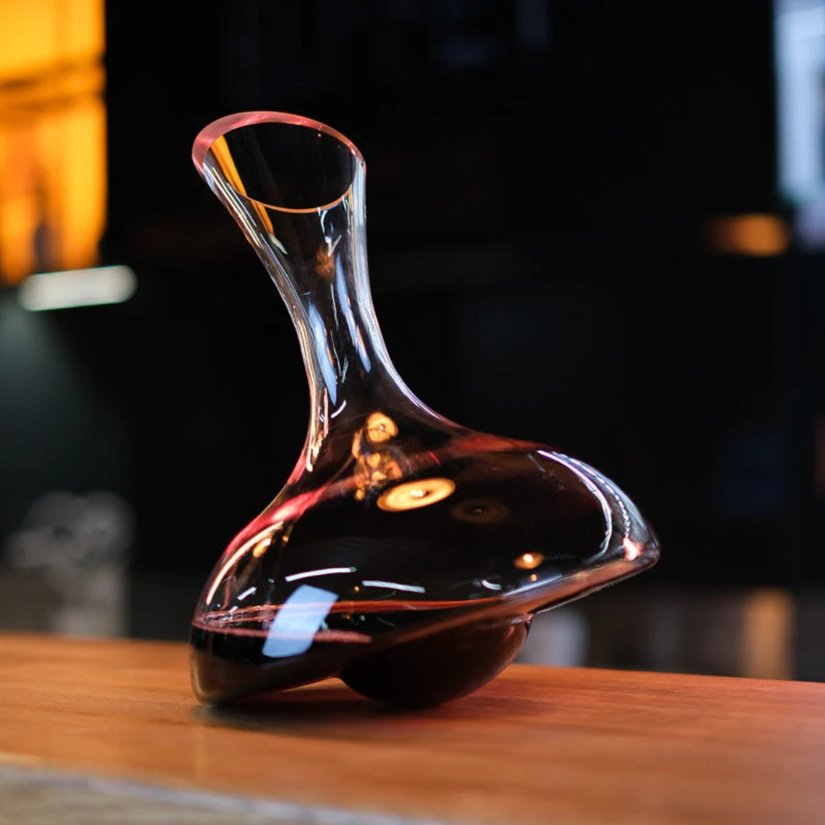 Eleganter handgeblasener Weindekanter aus Kristall – Belüftungskaraffe für Rotwein