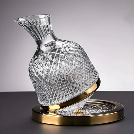1,5 L 360° drehbarer Dekanter aus Kristallglas