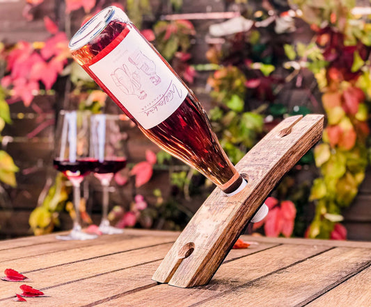 Weinbutler Und Weinflaschenhalter Holz Weinglashalter Rotwein