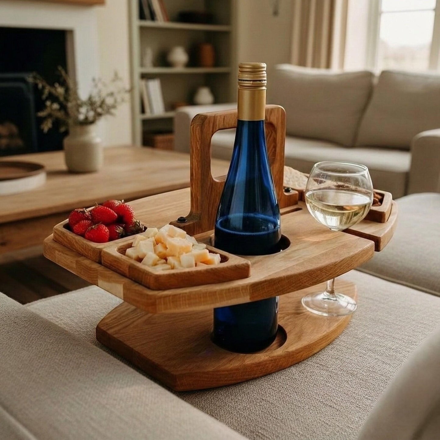 Weinbar mit Platz für 2 Gläser