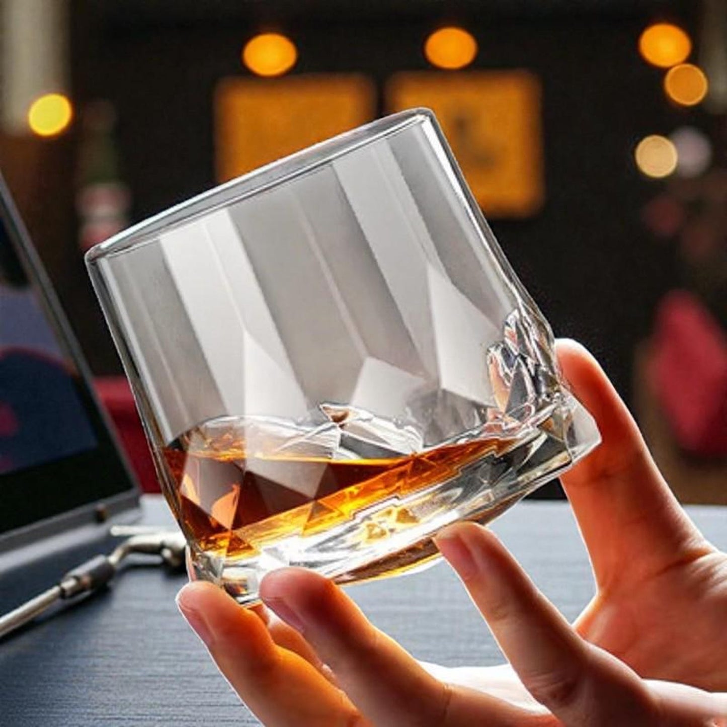 Whisky Tumbler: Old Fashioned Cocktailglas für Bourbon Scotch Hausbar