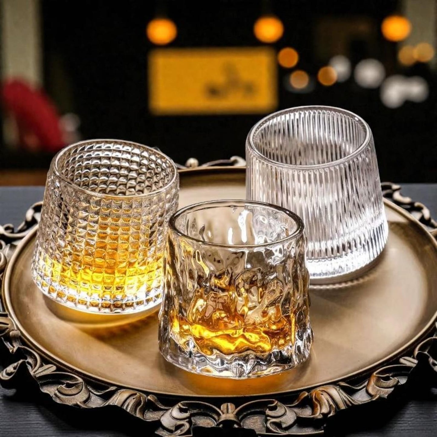 Whisky Tumbler: Old Fashioned Cocktailglas für Bourbon Scotch Hausbar
